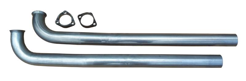 Pypes Performance Exhaust DGA20S23 Exhaust Manifold Down Pipe 2.5 in w/HO Or Ram Air 2/3 Bolt Flanges Hardware Not Incl Natural 409 Stainless Steel Pypes Exhaust - Truck Part Superstore
