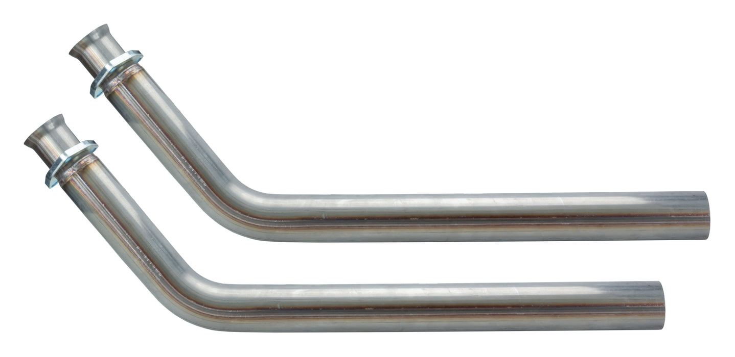 Pypes Performance Exhaust DGU16S Exhaust Manifold Down Pipe 2.5 in 3 Bolt Hardware Not Incl Natural 409 Stainless Steel Pypes Exhaust - Truck Part Superstore