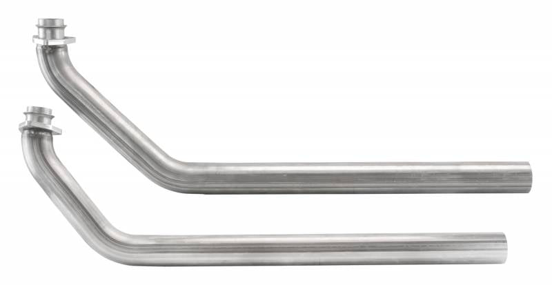 Pypes Performance Exhaust DGU17S Exhaust Manifold Downpipe 2 Inch Outlet Manfold 2.5 Inch Pipe SBC Applications 3 Bolt Flange Included Natural 409 Stainless Steel Pypes Exhaust - Truck Part Superstore