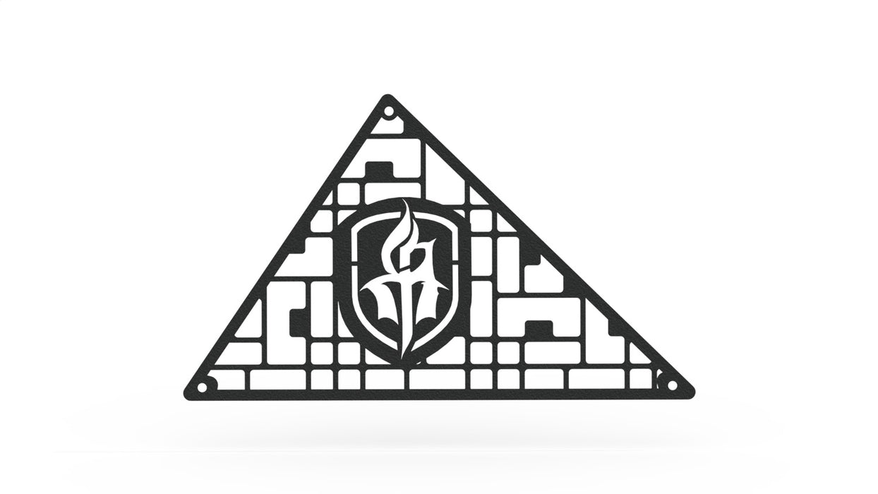Road Armor DHRC1MD Identity Headache Racks; Standard 40 in. Center Light Pod; Identity Mesh; Raw; - Truck Part Superstore