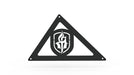 Road Armor DHRC1MR Identity Headache Racks; Standard 40 in. Center Light Pod; Beauty Rings; Raw; - Truck Part Superstore