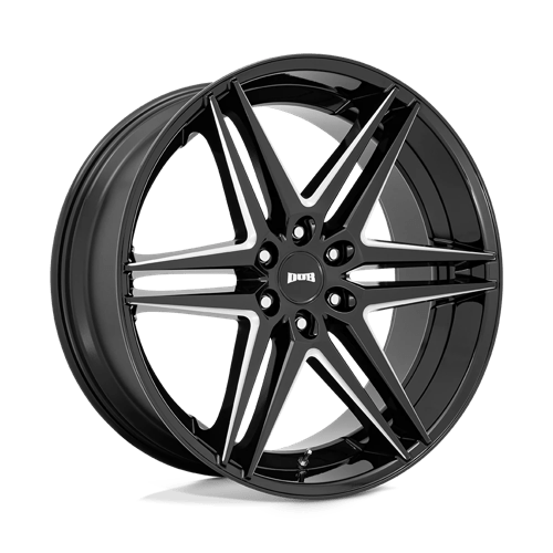 DUB 1PC S267240089+30 S267 24X10 6X135 G-BLK MILL 30MM - Truck Part Superstore