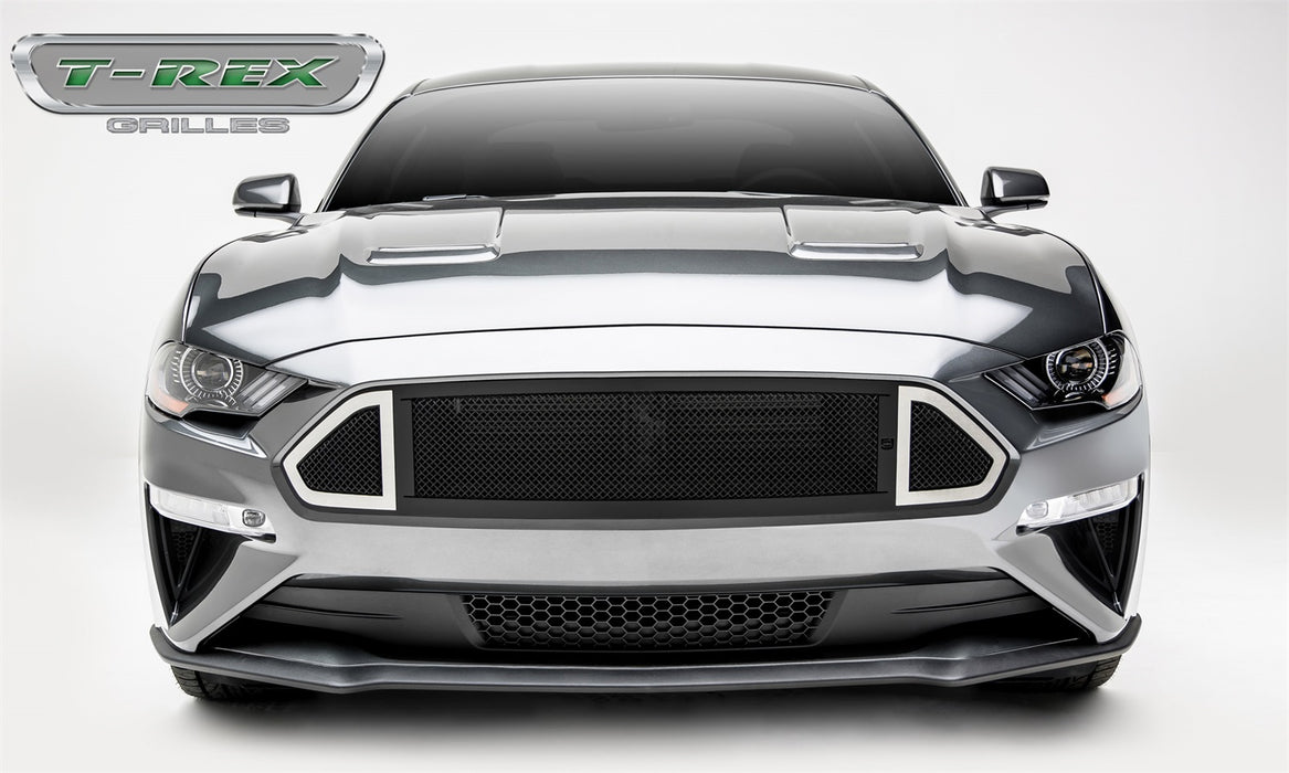 T-Rex Grilles DJ10550 DJ Series Grille; Small Mesh; Mild Steel; Black; 1 Pc; Insert; - Truck Part Superstore