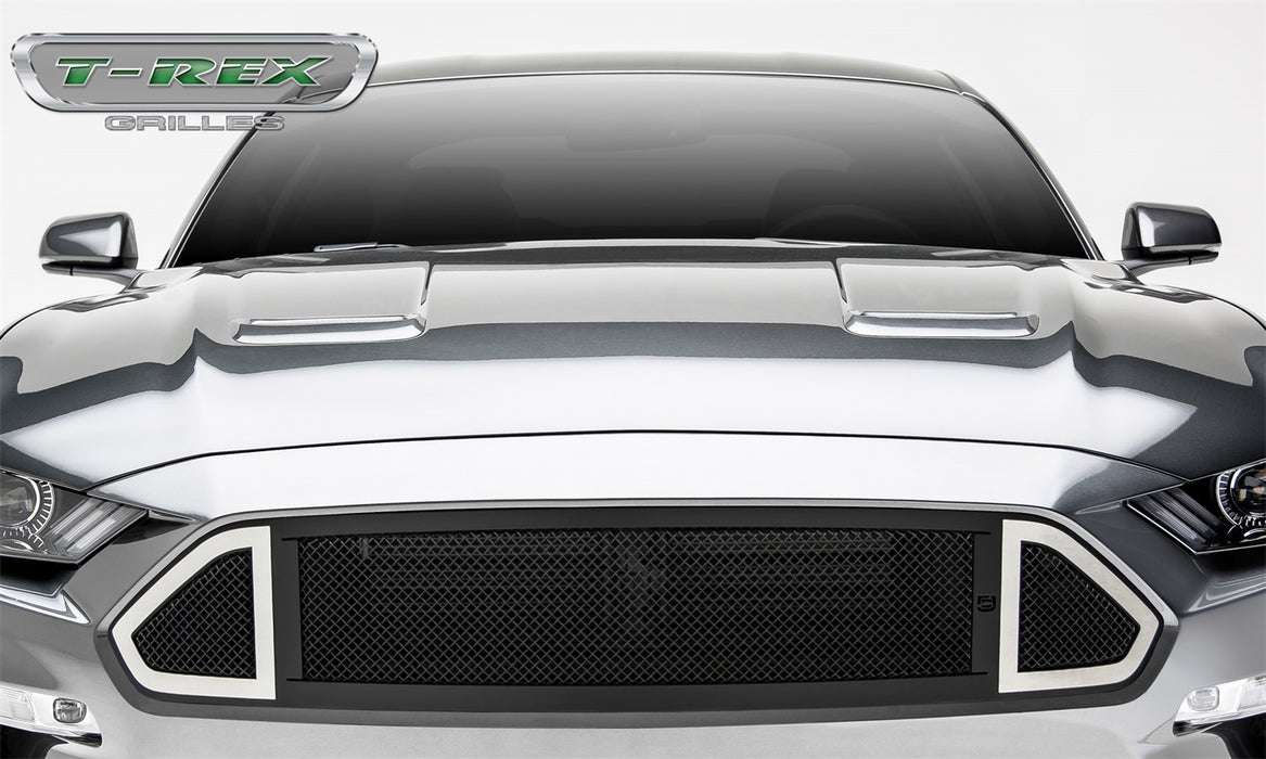 T-Rex Grilles DJ10550 DJ Series Grille; Small Mesh; Mild Steel; Black; 1 Pc; Insert; - Truck Part Superstore