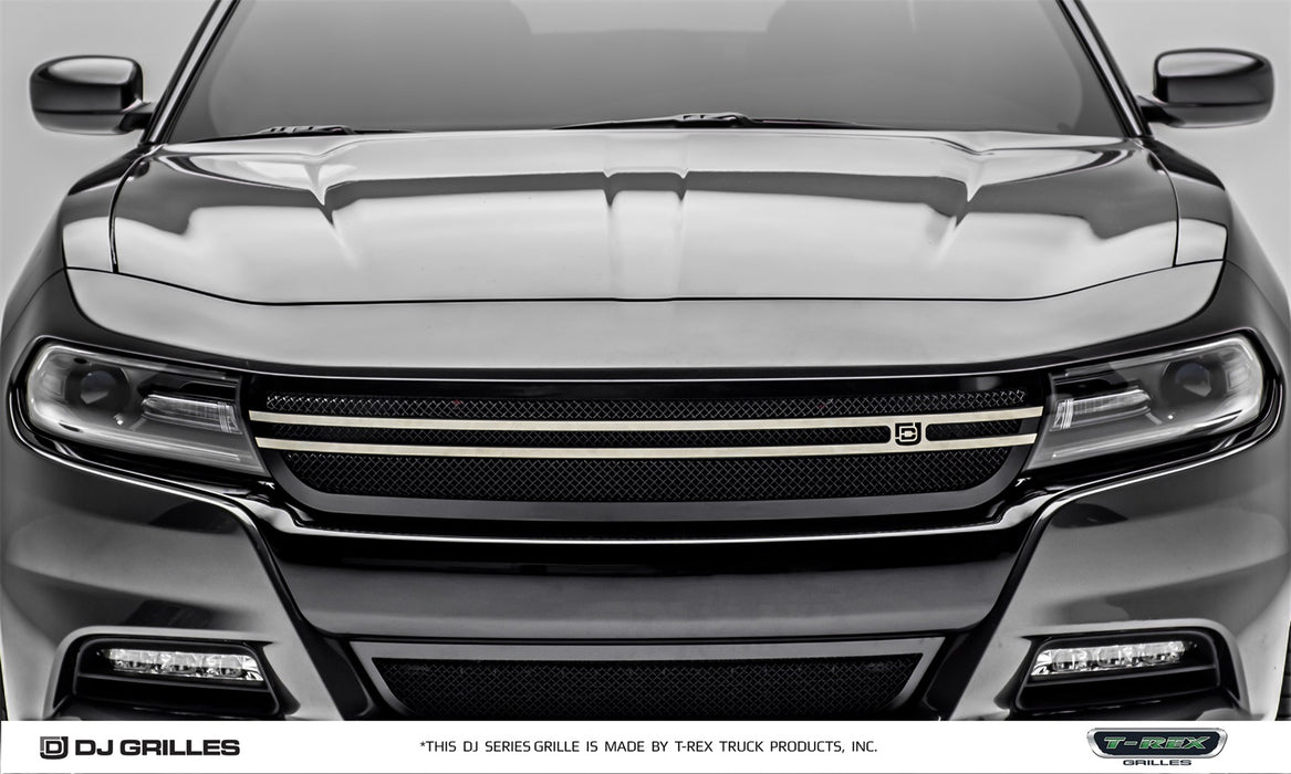 T-Rex Grilles DJ14761 DJ Urban Series Grille; Small Mesh; Mild Steel; Black; 1 Pc; Insert; - Truck Part Superstore