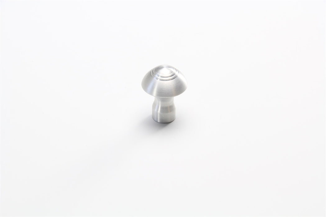 Lokar DK-001 Dash Knob; 3/16 in. Size; Deco Style; Brushed; - Truck Part Superstore