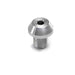 Lokar DK-007 Dash Knob Bezel; 7/16 in.-20 Size; Male; Hi-Tech Style; Brushed; - Truck Part Superstore