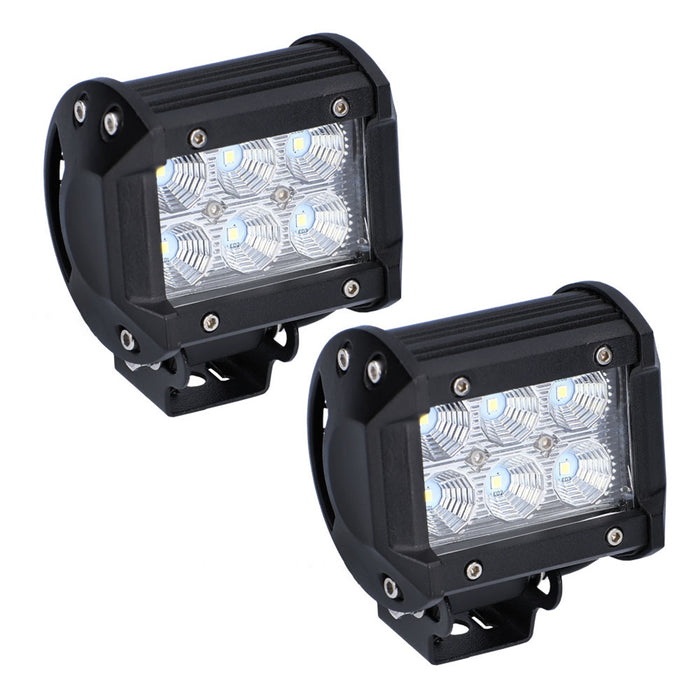 Metra Electronics DL-CL1 Dual Row LED Cube Lights; 4 in.; 6 LED; - Truck Part Superstore