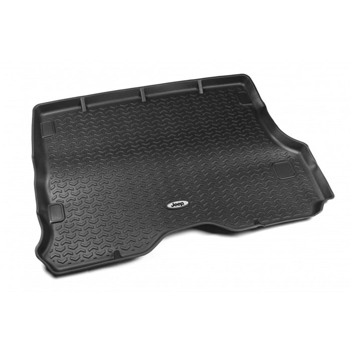 Rugged Ridge DMC-12975.29 All Terrain Cargo Liner; Black; Jeep Logo; Official Chrysler Licensed Product; - Truck Part Superstore