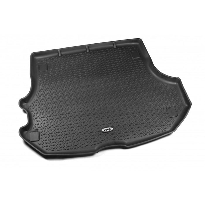 Rugged Ridge DMC-12975.31 All Terrain Cargo Liner; Black; Jeep Logo; Official Chrysler Licensed Product; - Truck Part Superstore