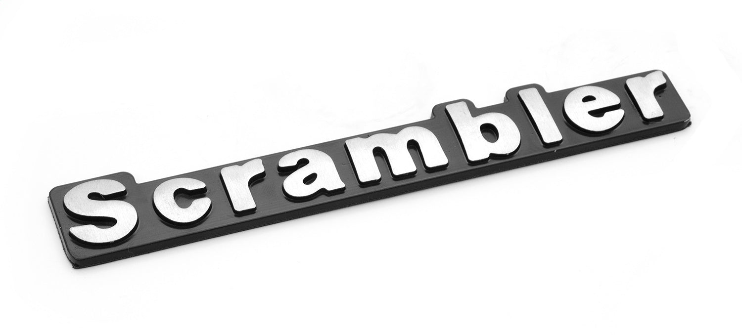 Omix DMC-5763509 Emblem; Scrambler; - Truck Part Superstore