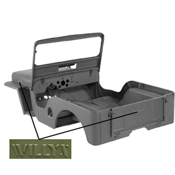 Omix DMC-673859-3A Body Tub Kit - Truck Part Superstore