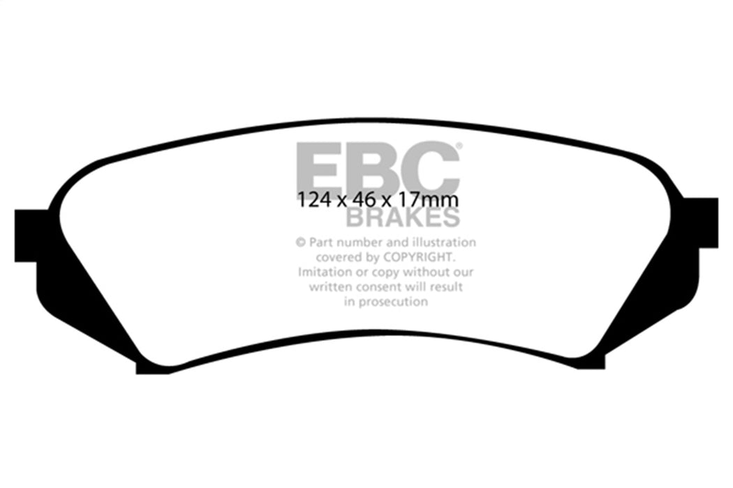 EBC Brakes DP51282NDX Bluestuff NDX Full Race Brake Pads - Truck Part Superstore
