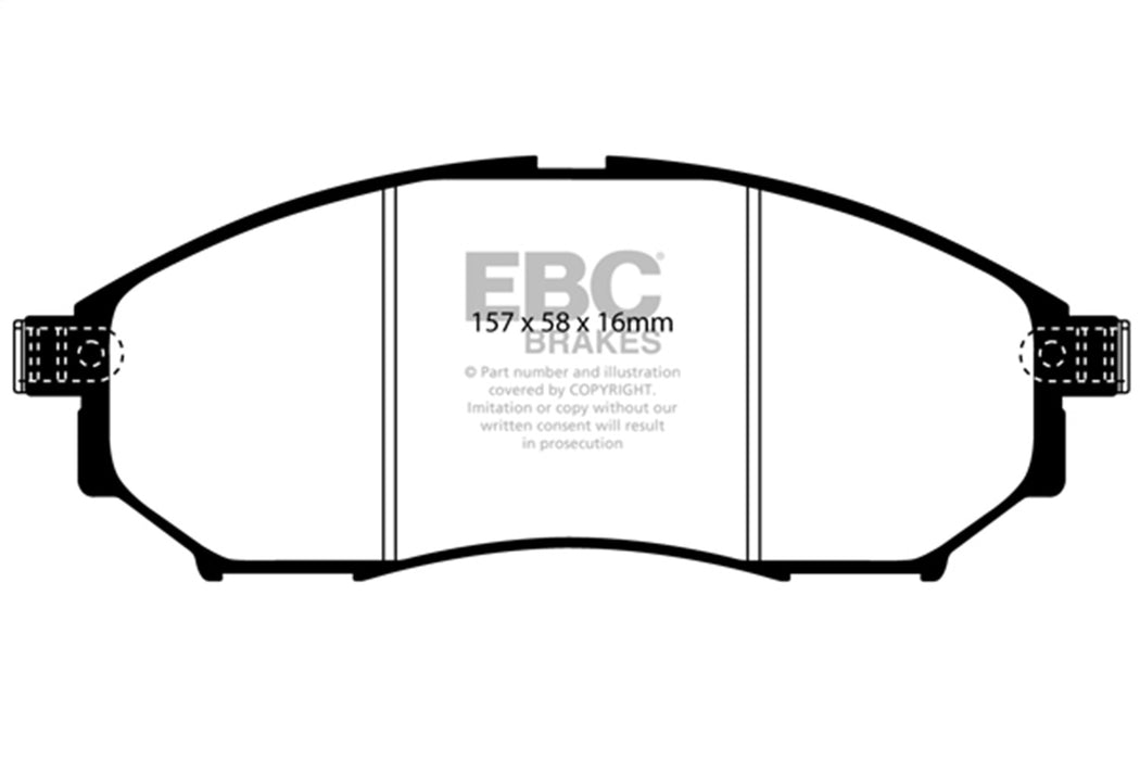 EBC Brakes ED91671 Truck/SUV Extra Duty Brake Pads - Truck Part Superstore