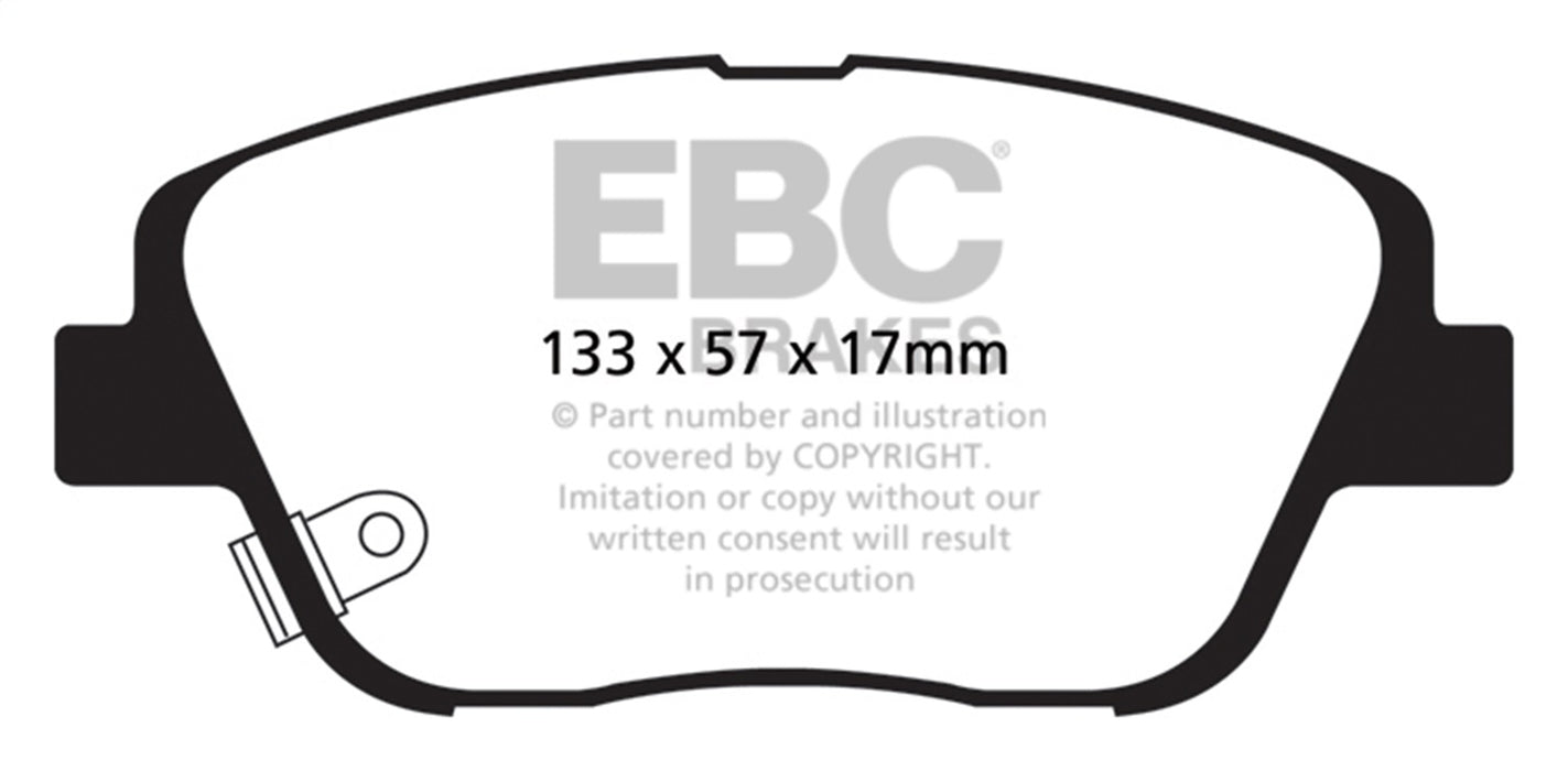 EBC Brakes DP51864NDX Bluestuff NDX Full Race Brake Pads - Truck Part Superstore