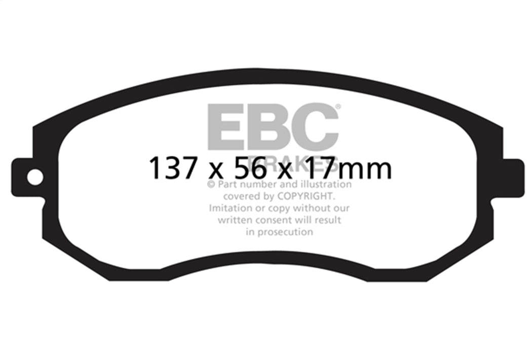 EBC Brakes DP51884NDX Bluestuff NDX Full Race Brake Pads - Truck Part Superstore