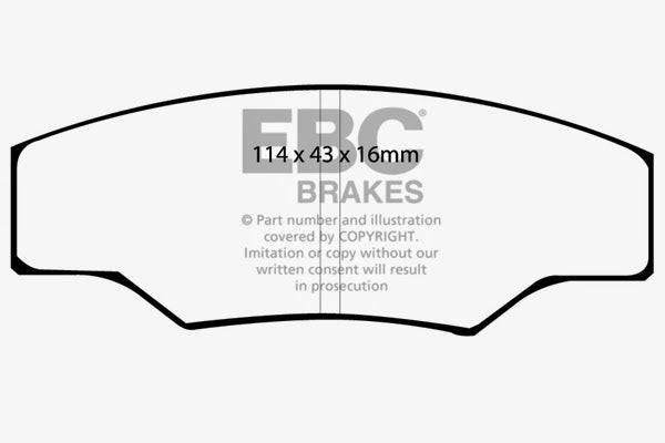 EBC Brakes DP2003 Greenstuff 2000 series is a high friction pad designed to improve stopping power - Truck Part Superstore