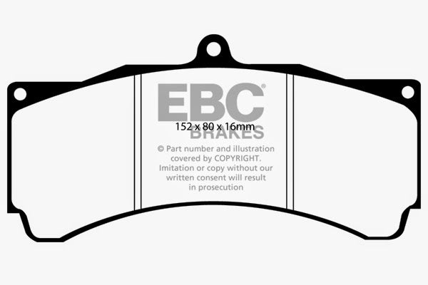 EBC Brakes DP2032 Greenstuff 2000 series is a high friction pad designed to improve stopping power - Truck Part Superstore