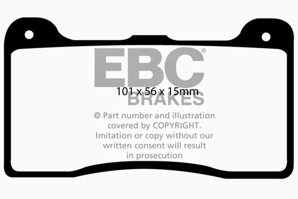 EBC Brakes DP2039 Greenstuff 2000 series is a high friction pad designed to improve stopping power - Truck Part Superstore