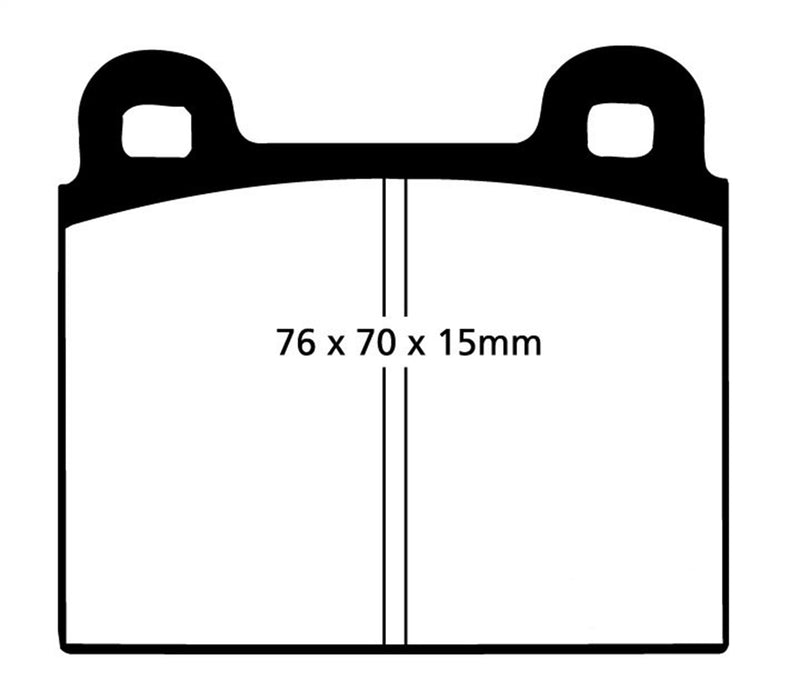 EBC Brakes DP2103 Greenstuff 2000 Series Sport Brake Pads - Truck Part Superstore