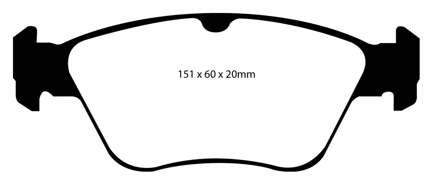EBC Brakes DP21055 Greenstuff 2000 Series Sport Brake Pads - Truck Part Superstore