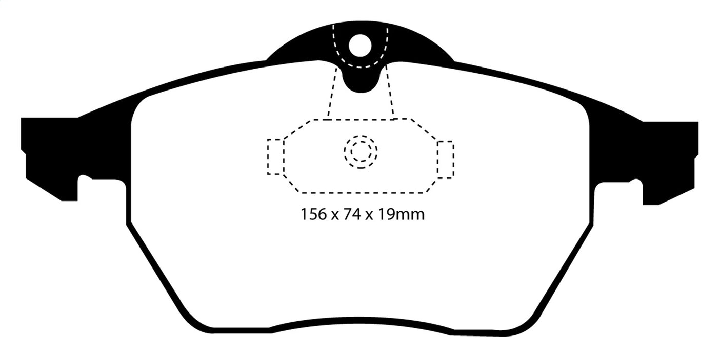 EBC Brakes DP21062 Greenstuff 2000 Series Sport Brake Pads - Truck Part Superstore