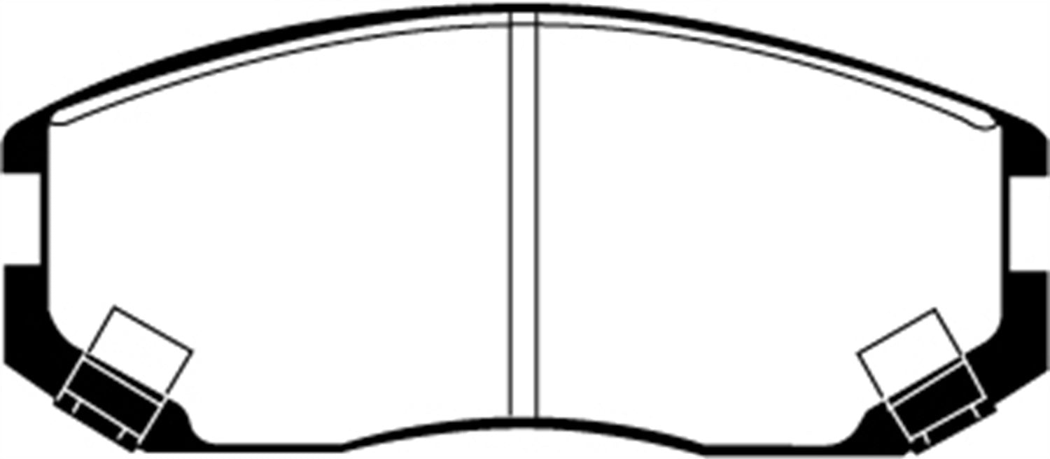 EBC Brakes DP21063 Greenstuff 2000 Series Sport Brake Pads; FMSI Pad No. D535; - Truck Part Superstore