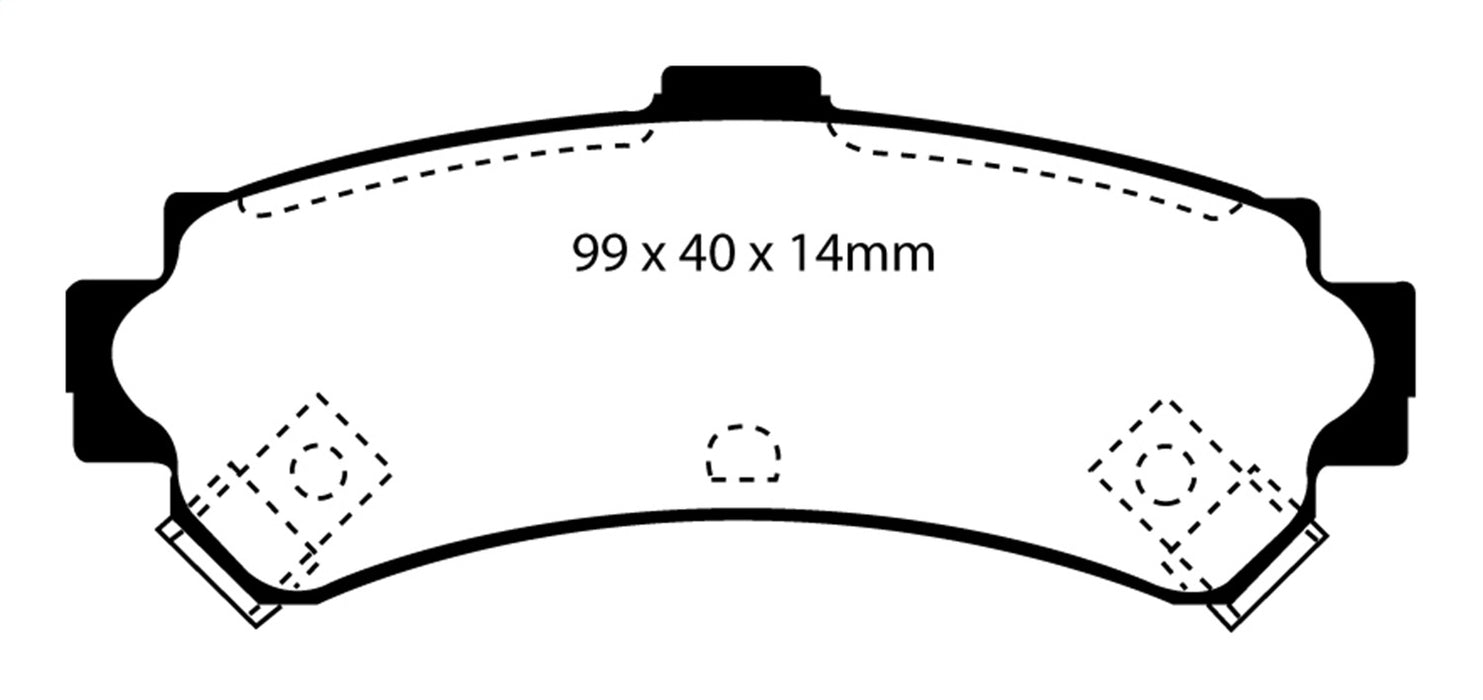 EBC Brakes DP21067 Greenstuff 2000 Series Sport Brake Pads - Truck Part Superstore