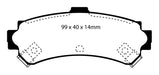 EBC Brakes DP21067 Greenstuff 2000 Series Sport Brake Pads - Truck Part Superstore