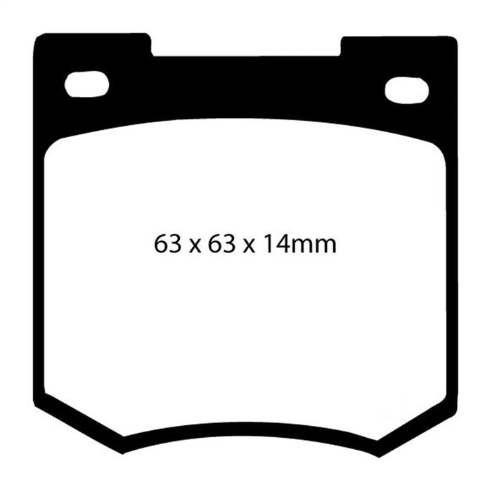 EBC Brakes DP2106 Greenstuff 2000 Series Sport Brake Pads; FMSI Pad No. D051; - Truck Part Superstore