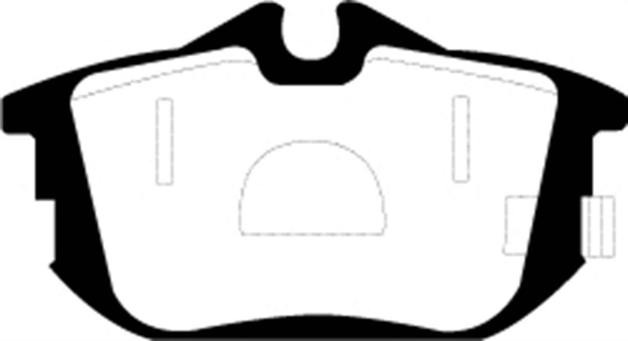 EBC Brakes DP21076 Greenstuff 2000 Series Sport Brake Pads - Truck Part Superstore