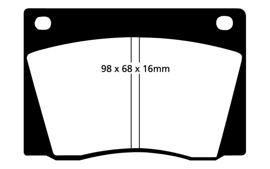 EBC Brakes DP2108 Greenstuff 2000 Series Sport Brake Pads; FMSI Pad No. D004; - Truck Part Superstore