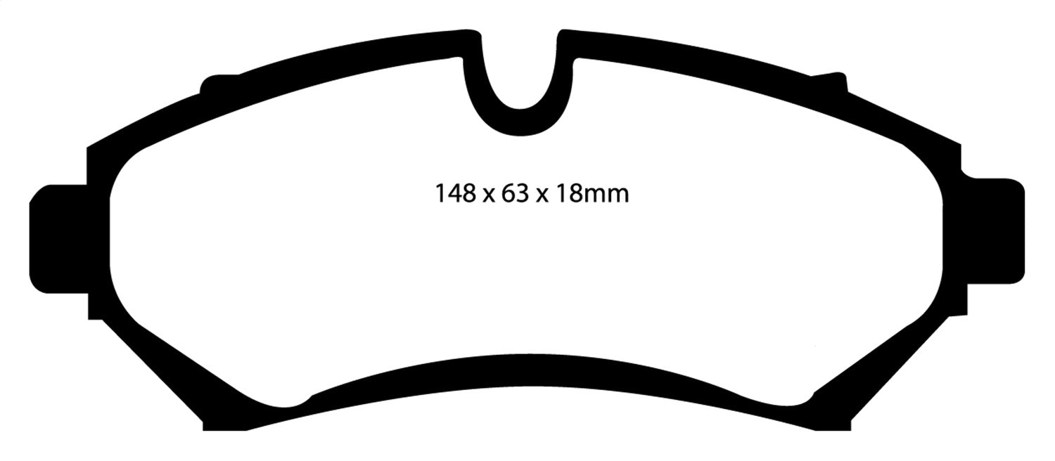 EBC Brakes DP21100 Greenstuff 2000 Series Sport Brake Pads - Truck Part Superstore