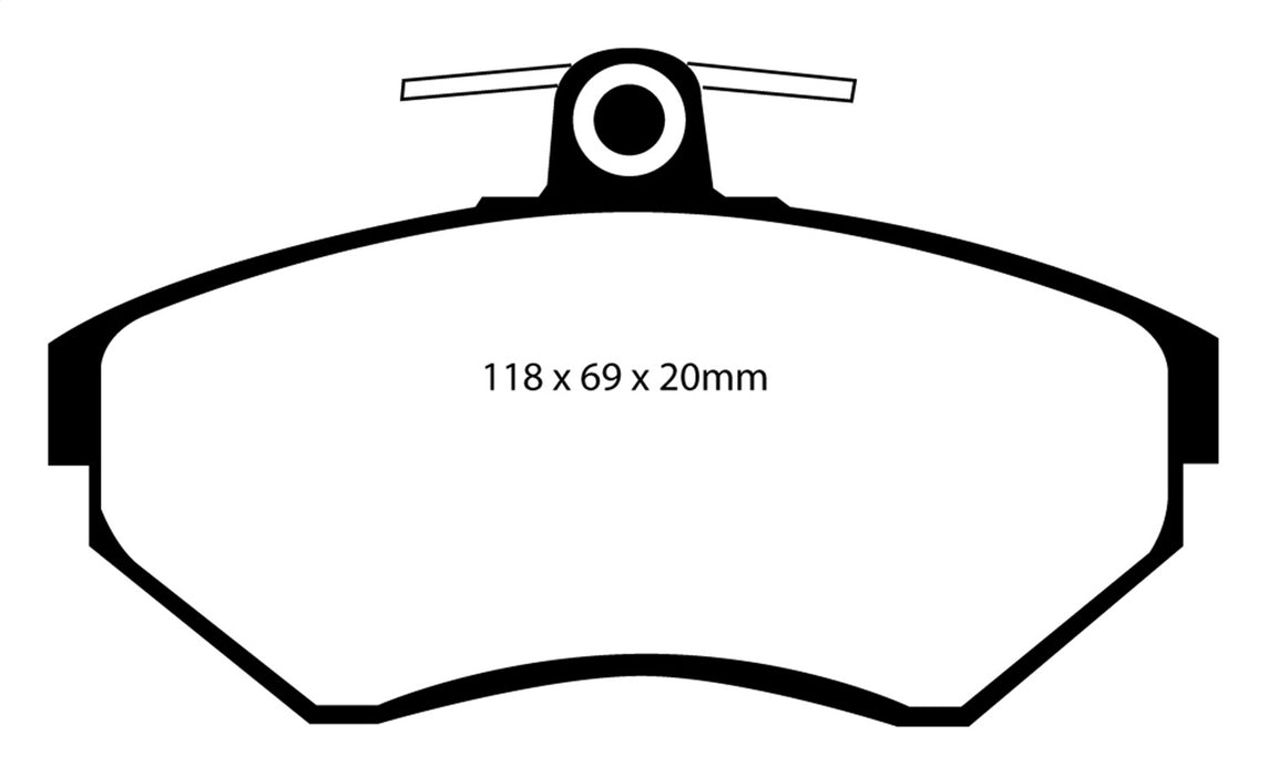 EBC Brakes DP21113 Greenstuff 2000 Series Sport Brake Pads - Truck Part Superstore