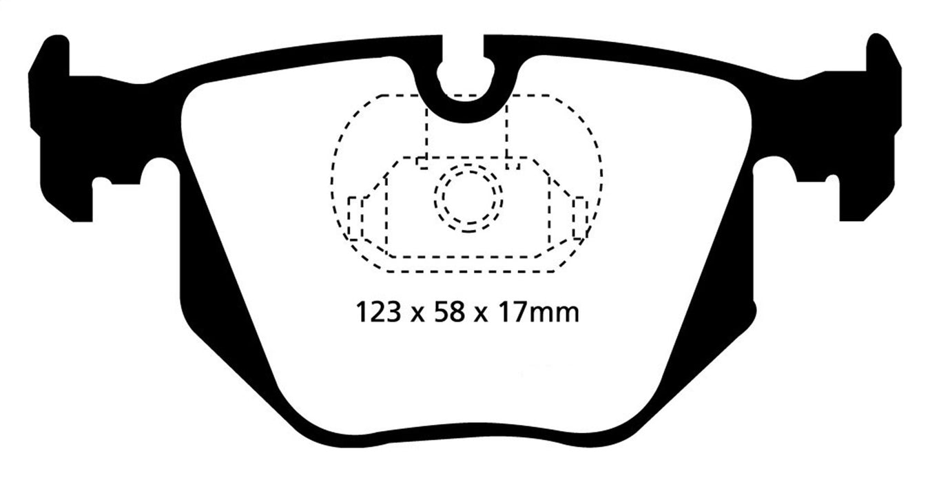 EBC Brakes DP21118 Greenstuff 2000 Series Sport Brake Pads; FMSI Pad No. D683; - Truck Part Superstore