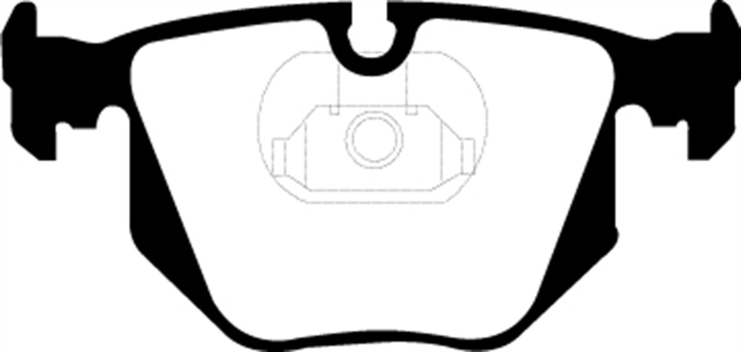 EBC Brakes DP21118 Greenstuff 2000 Series Sport Brake Pads; FMSI Pad No. D683; - Truck Part Superstore