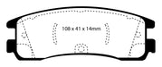 EBC Brakes DP21122 Greenstuff 2000 Series Sport Brake Pads - Truck Part Superstore