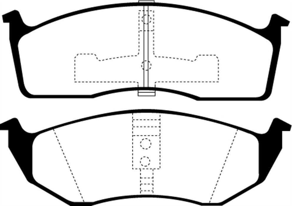 EBC Brakes DP21123 Greenstuff 2000 Series Sport Brake Pads - Truck Part Superstore