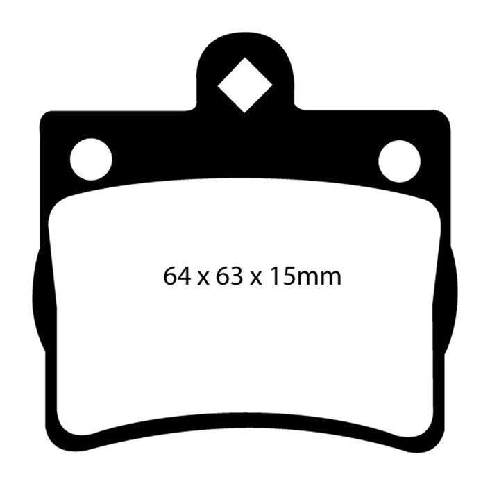 EBC Brakes DP21135 Greenstuff 2000 Series Sport Brake Pads - Truck Part Superstore