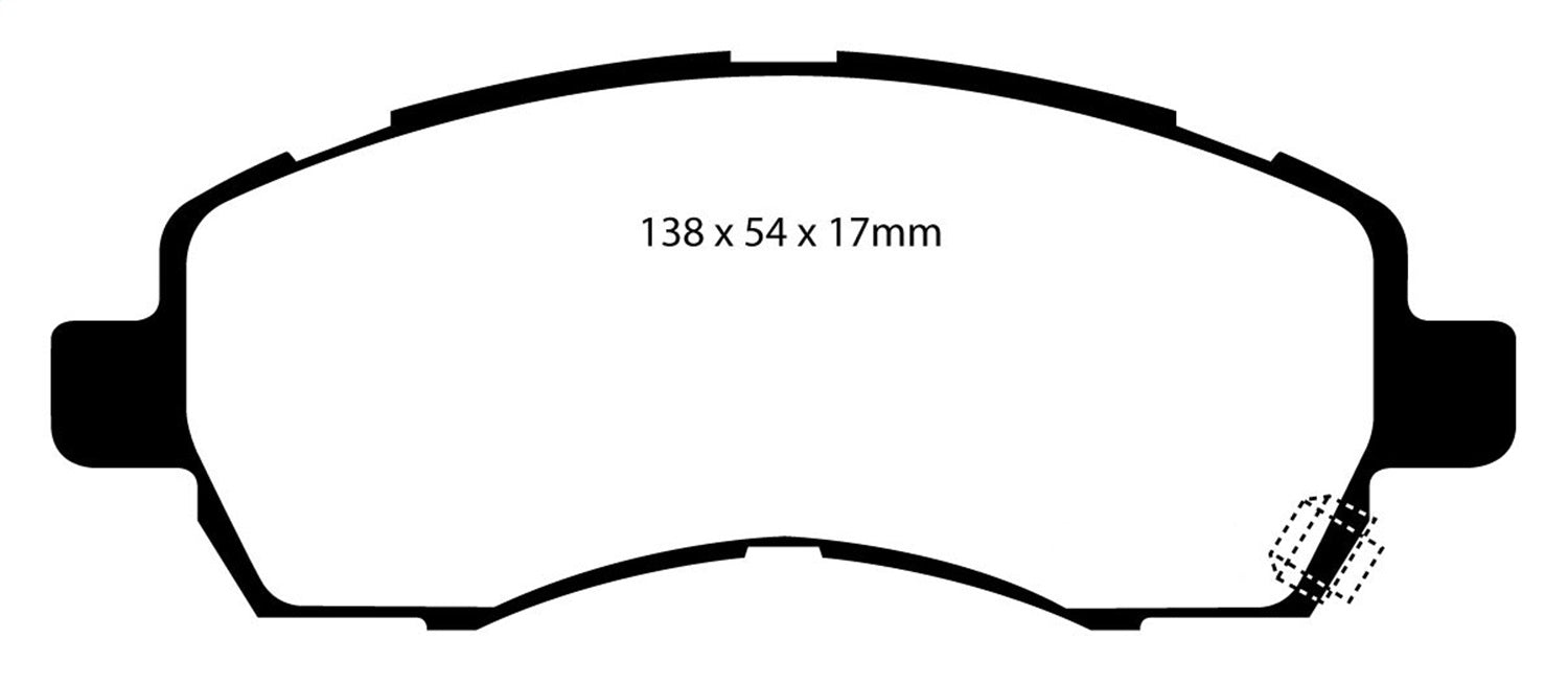 EBC Brakes DP21138 Greenstuff 2000 Series Sport Brake Pads - Truck Part Superstore