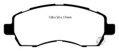 EBC Brakes DP21138 Greenstuff 2000 Series Sport Brake Pads - Truck Part Superstore