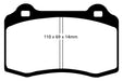 EBC Brakes DP21140 Greenstuff 2000 Series Sport Brake Pads - Truck Part Superstore