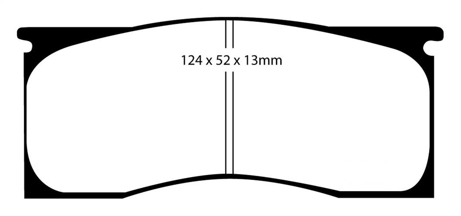 EBC Brakes DP21157 Greenstuff 2000 Series Sport Brake Pads; FMSI Pad No. D011; - Truck Part Superstore