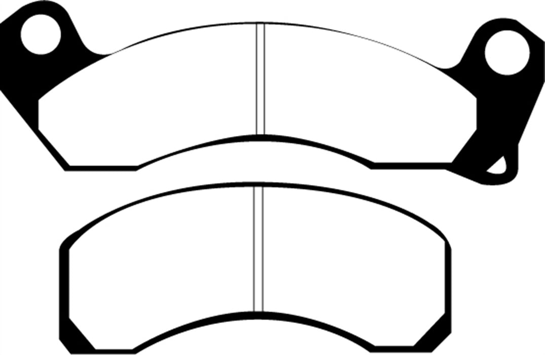 EBC Brakes DP21163 Greenstuff 2000 Series Sport Brake Pads; FMSI Pad No. D499; - Truck Part Superstore