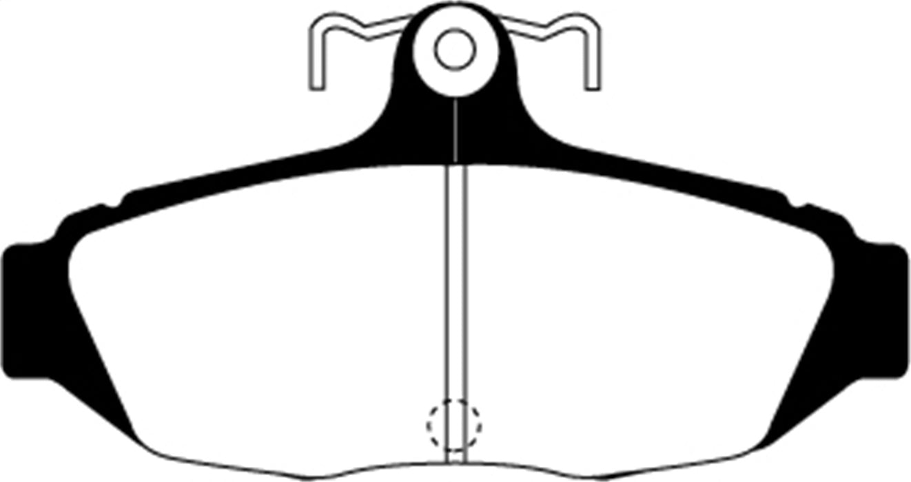 EBC Brakes DP21172 Greenstuff 2000 Series Sport Brake Pads; FMSI Pad No. D347; - Truck Part Superstore