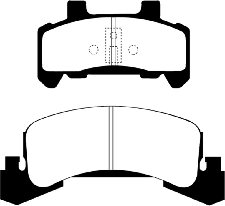 EBC Brakes DP21173 Greenstuff 2000 Series Sport Brake Pads; FMSI Pad No. D289; - Truck Part Superstore
