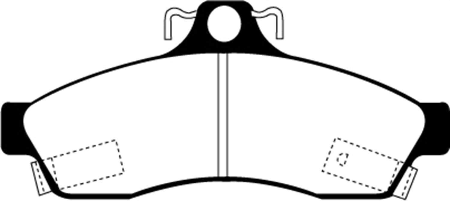 EBC Brakes DP21181 Greenstuff 2000 Series Sport Brake Pads; FMSI Pad No. D628; - Truck Part Superstore