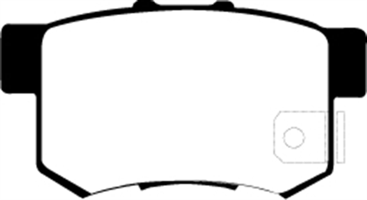 EBC Brakes DP21193 Greenstuff 2000 Series Sport Brake Pads; FMSI Pad No. D537; - Truck Part Superstore