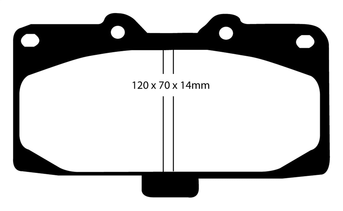 EBC Brakes DP21200 Greenstuff 2000 Series Sport Brake Pads - Truck Part Superstore