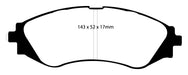 EBC Brakes DP21209 Greenstuff 2000 Series Sport Brake Pads; FMSI Pad No. D797; - Truck Part Superstore